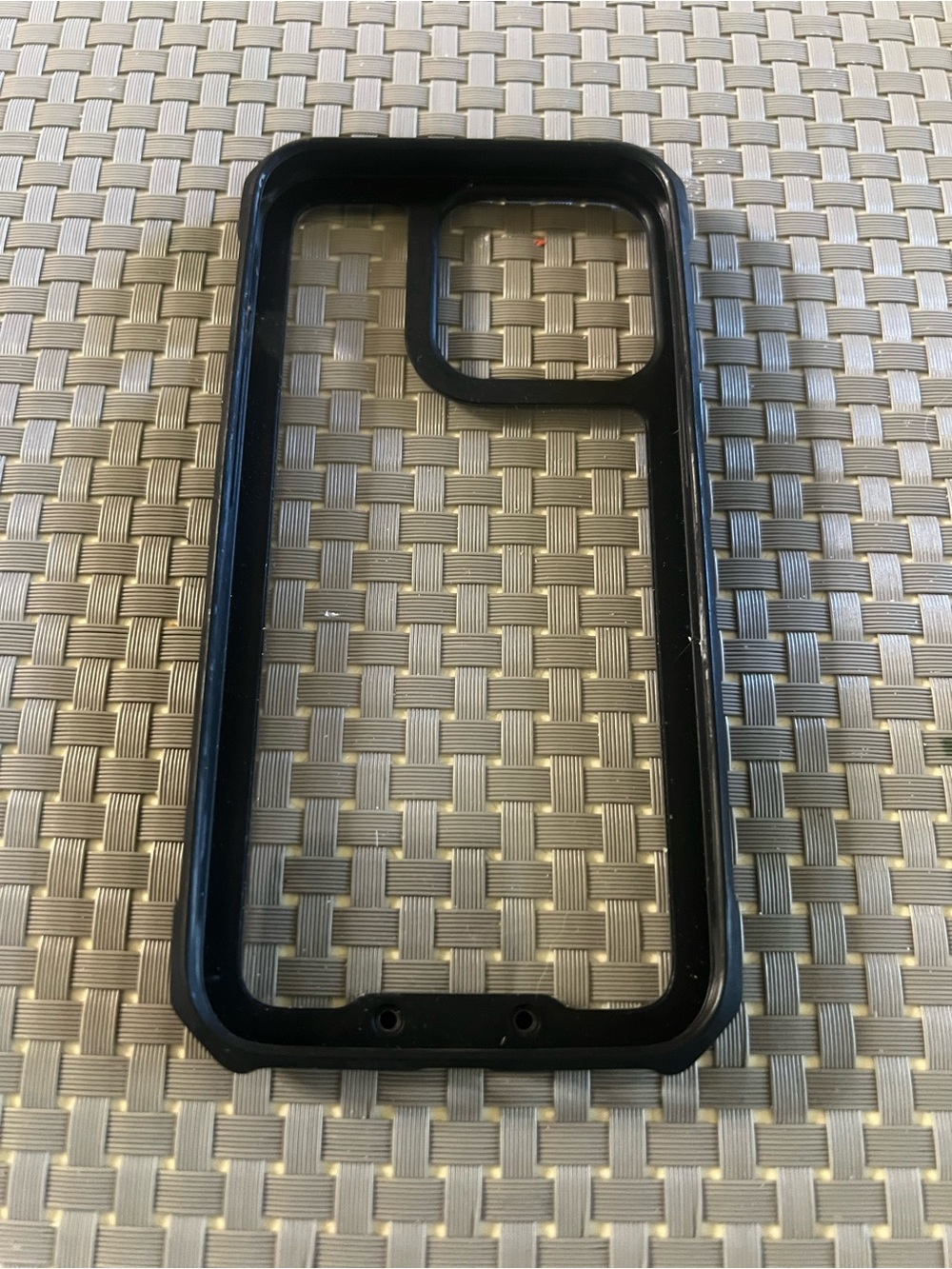 Black Phone Protective Case - Clear Back